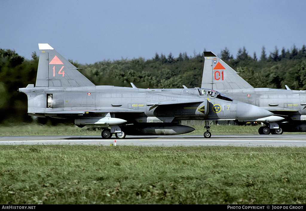 Aircraft Photo of 37414 | Saab JA37D Viggen | Sweden - Air Force | AirHistory.net #64120