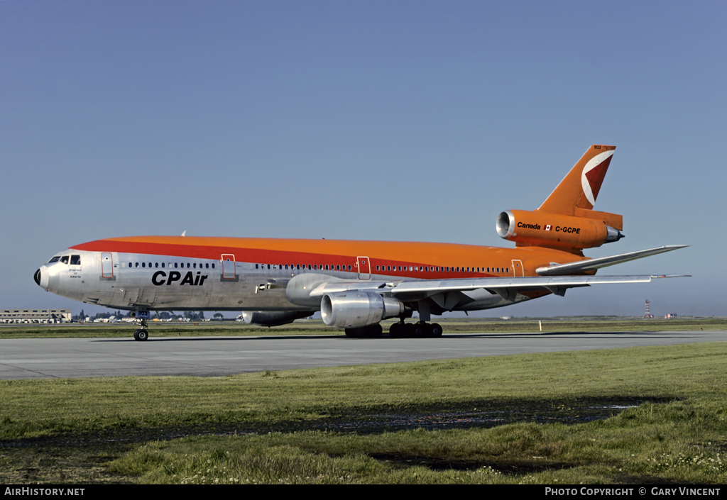 Aircraft Photo of C-GCPE | McDonnell Douglas DC-10-30 | CP Air | AirHistory.net #64128