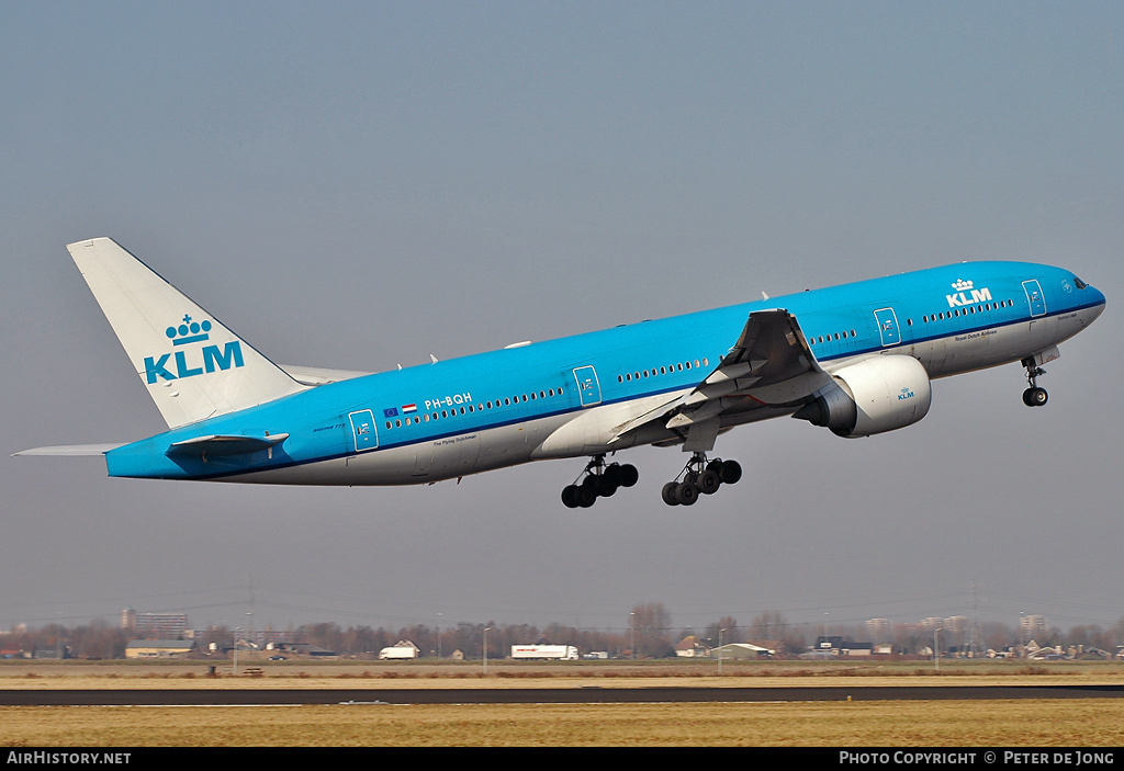 Aircraft Photo of PH-BQH | Boeing 777-206/ER | KLM - Royal Dutch Airlines | AirHistory.net #64144