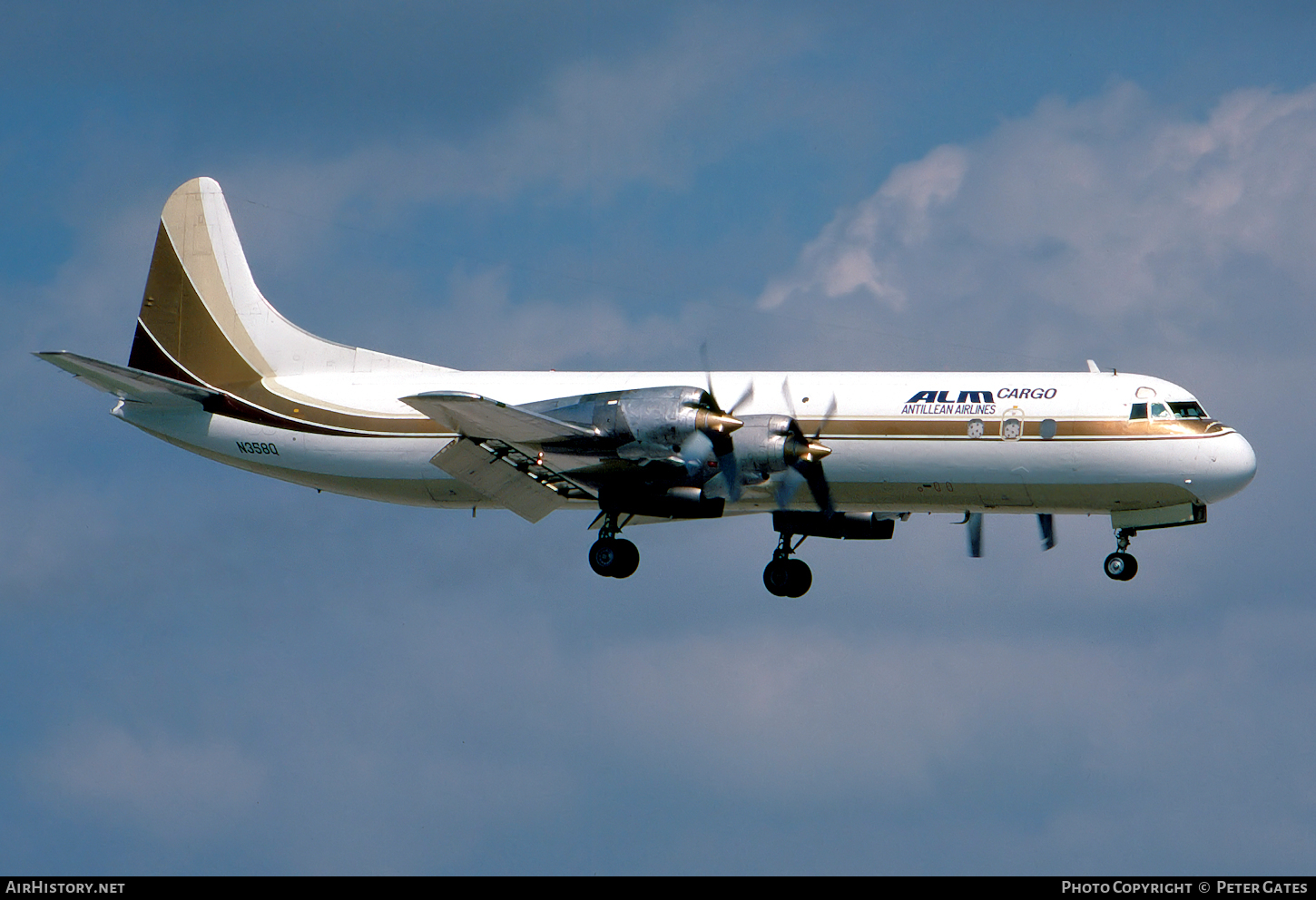 Aircraft Photo of N358Q | Lockheed L-188A Electra | ALM Antillean Airlines Cargo | AirHistory.net #64146