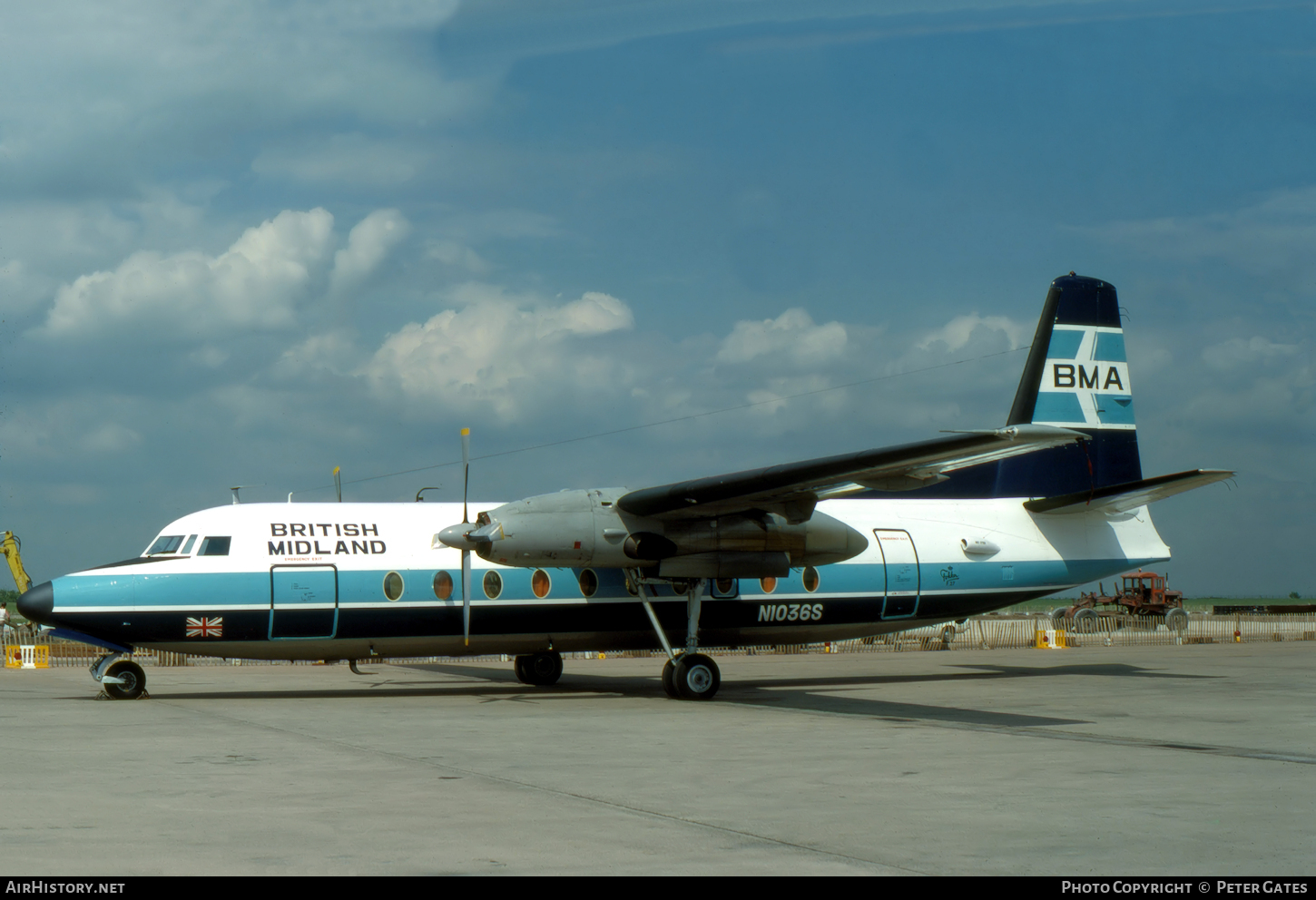 Aircraft Photo of N1036S | Fokker F27-200 Friendship | British Midland Airways - BMA | AirHistory.net #64151