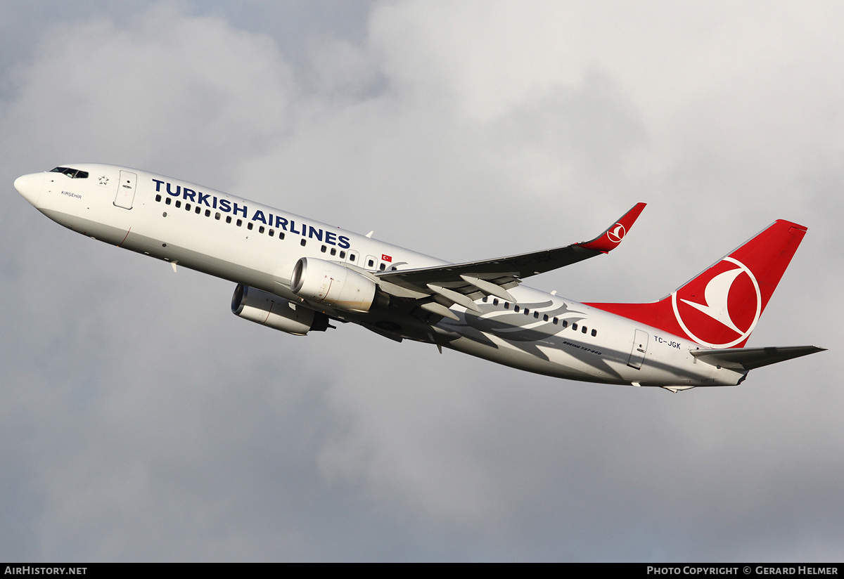 Aircraft Photo of TC-JGK | Boeing 737-8F2 | Turkish Airlines | AirHistory.net #64159