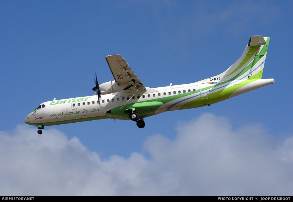 Aircraft Photo of EC-KYI | ATR ATR-72-500 (ATR-72-212A) | Binter Canarias | AirHistory.net #64164