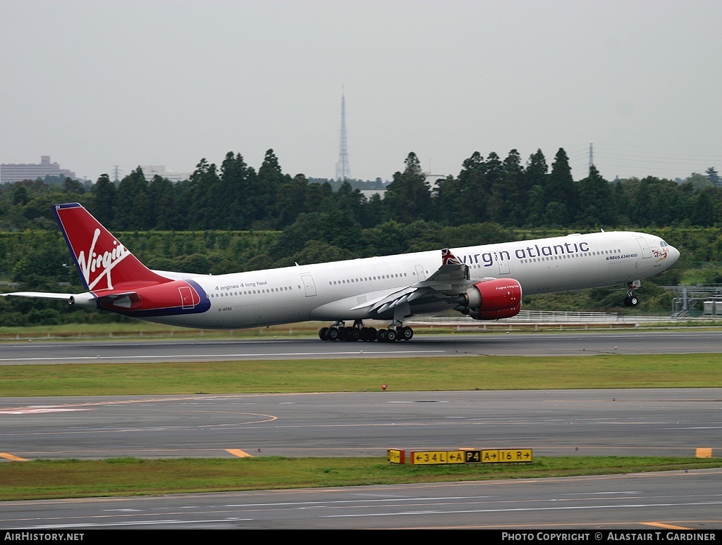Aircraft Photo of G-VFOX | Airbus A340-642 | Virgin Atlantic Airways | AirHistory.net #64170