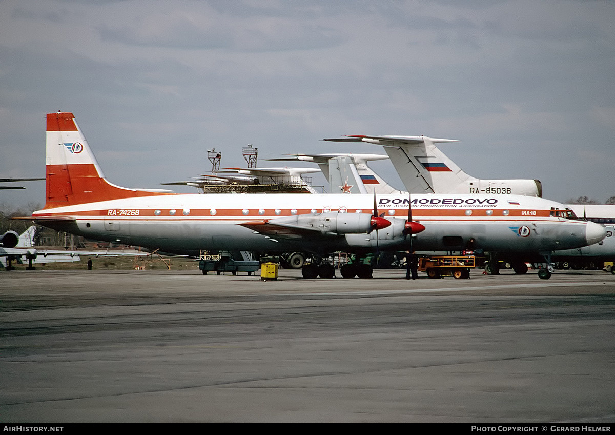 Aircraft Photo of RA-74268 | Ilyushin Il-18D | Domodedovo CAPA | AirHistory.net #64174