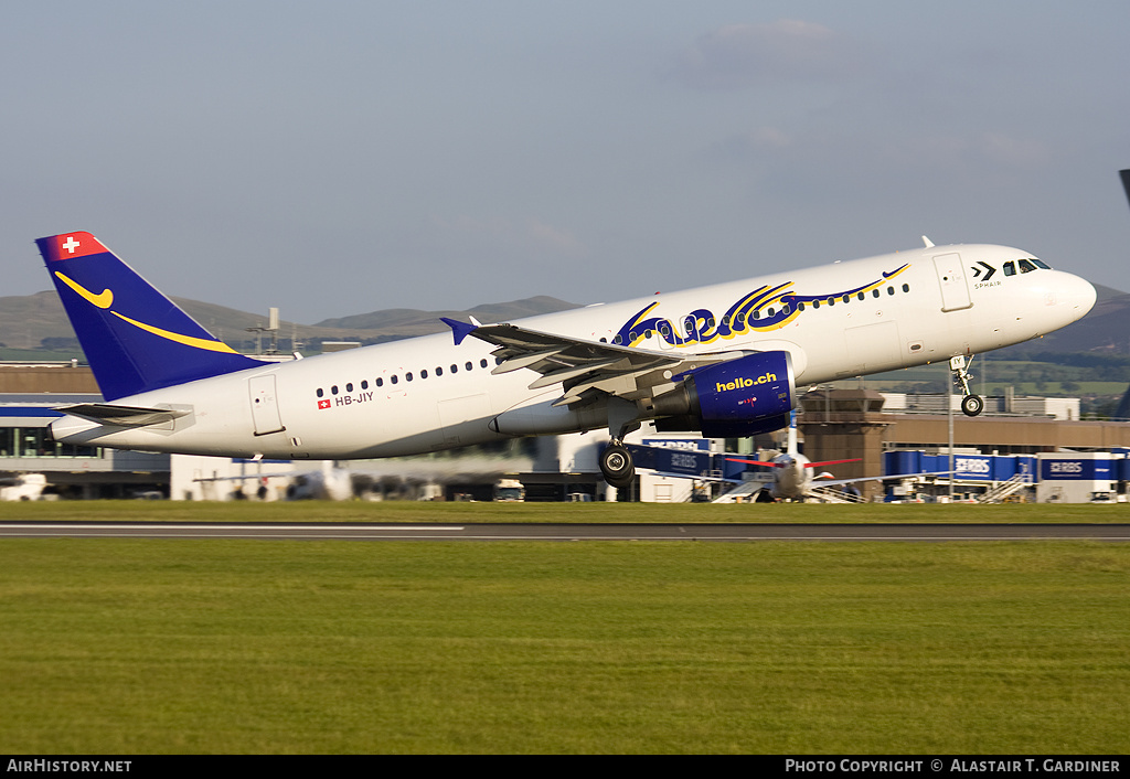 Aircraft Photo of HB-JIY | Airbus A320-214 | Hello | AirHistory.net #64180