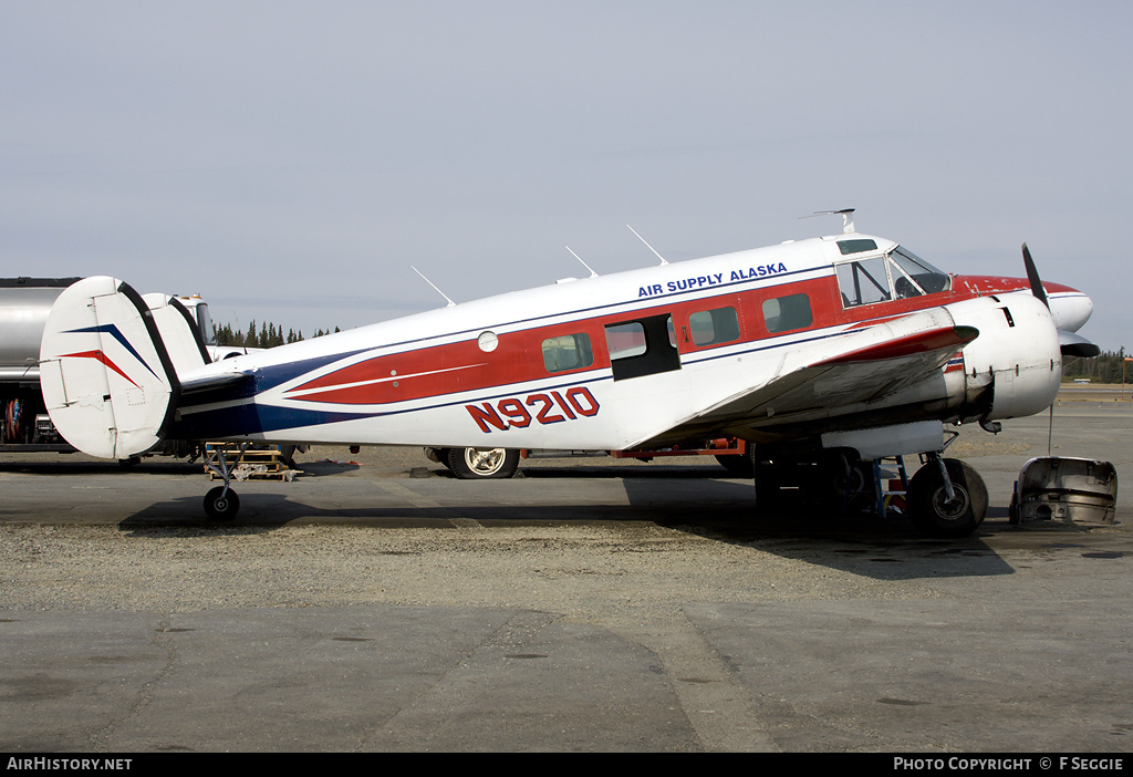 Aircraft Photo of N9210 | Beech G18S | Air Supply Alaska | AirHistory.net #64181