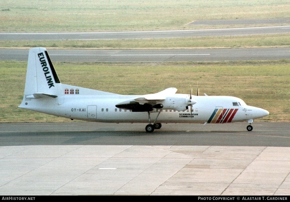 Aircraft Photo of OY-KAI | Fokker 50 | Scandinavian Commuter - Eurolink | AirHistory.net #64188