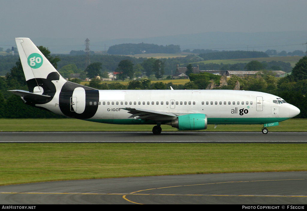 Aircraft Photo of G-IGOF | Boeing 737-3Q8 | Go Fly | AirHistory.net #64209