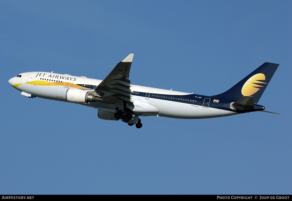 Aircraft Photo of VT-JWF | Airbus A330-202 | Jet Airways | AirHistory.net #64220
