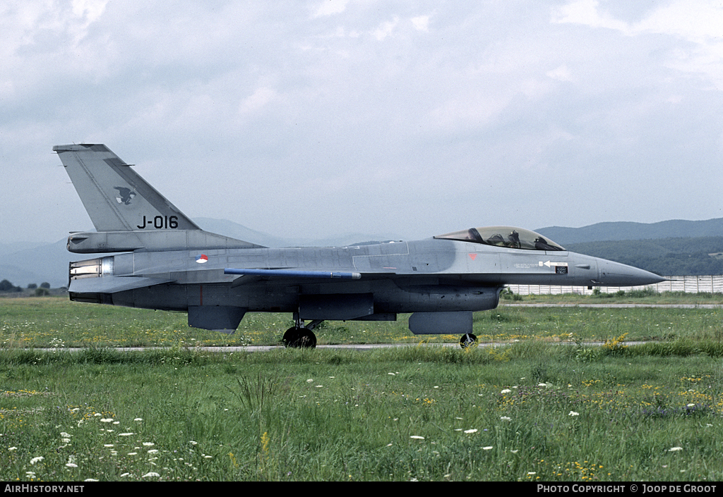 Aircraft Photo of J-016 | General Dynamics F-16A Fighting Falcon | Netherlands - Air Force | AirHistory.net #64329