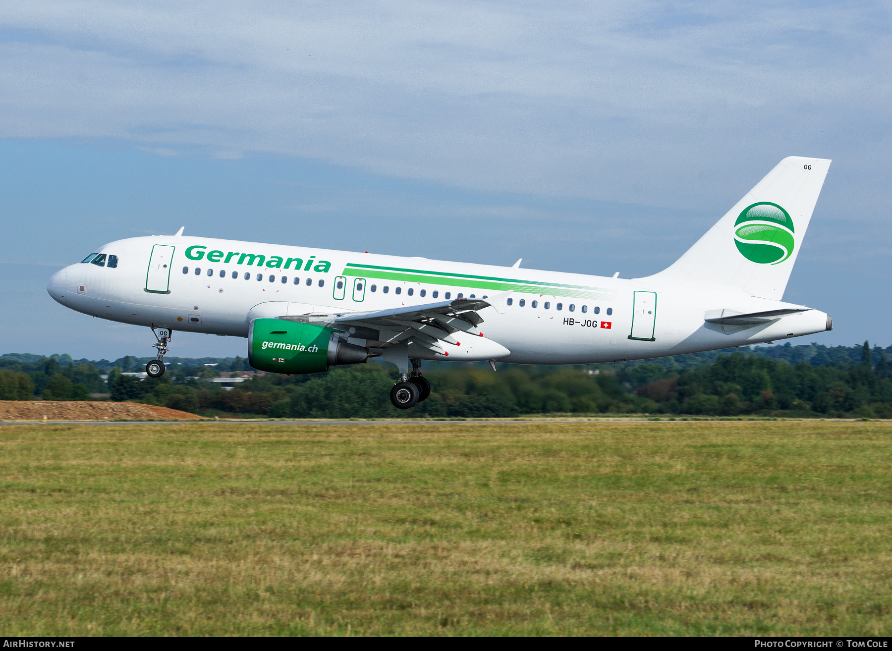 Aircraft Photo of HB-JOG | Airbus A319-112 | Germania | AirHistory.net #64334
