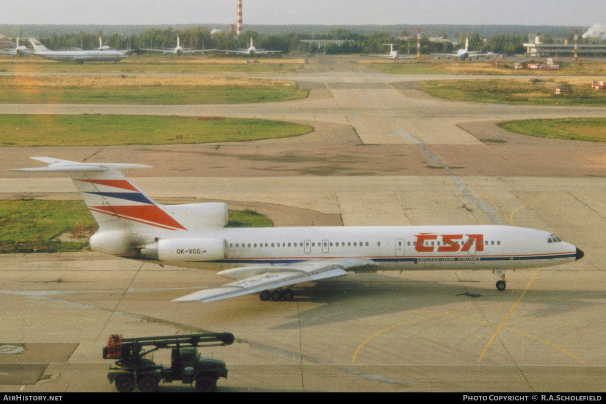 Aircraft Photo of OK-VCG | Tupolev Tu-154M | ČSA - Československé Aerolinie - Czechoslovak Airlines | AirHistory.net #64375
