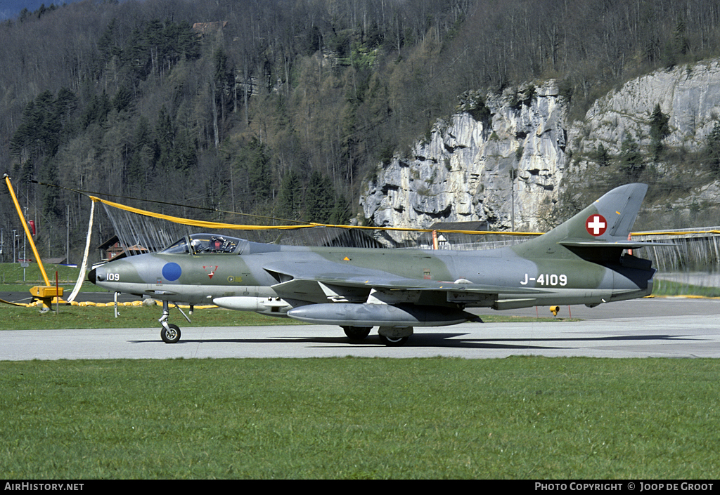 Aircraft Photo of J-4109 | Hawker Hunter F58A | Switzerland - Air Force | AirHistory.net #64396