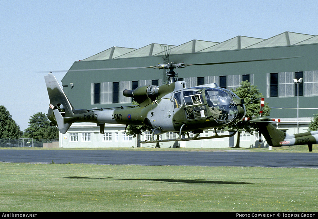 Aircraft Photo of XW885 | Aerospatiale SA-341B Gazelle AH1 | UK - Army | AirHistory.net #64411