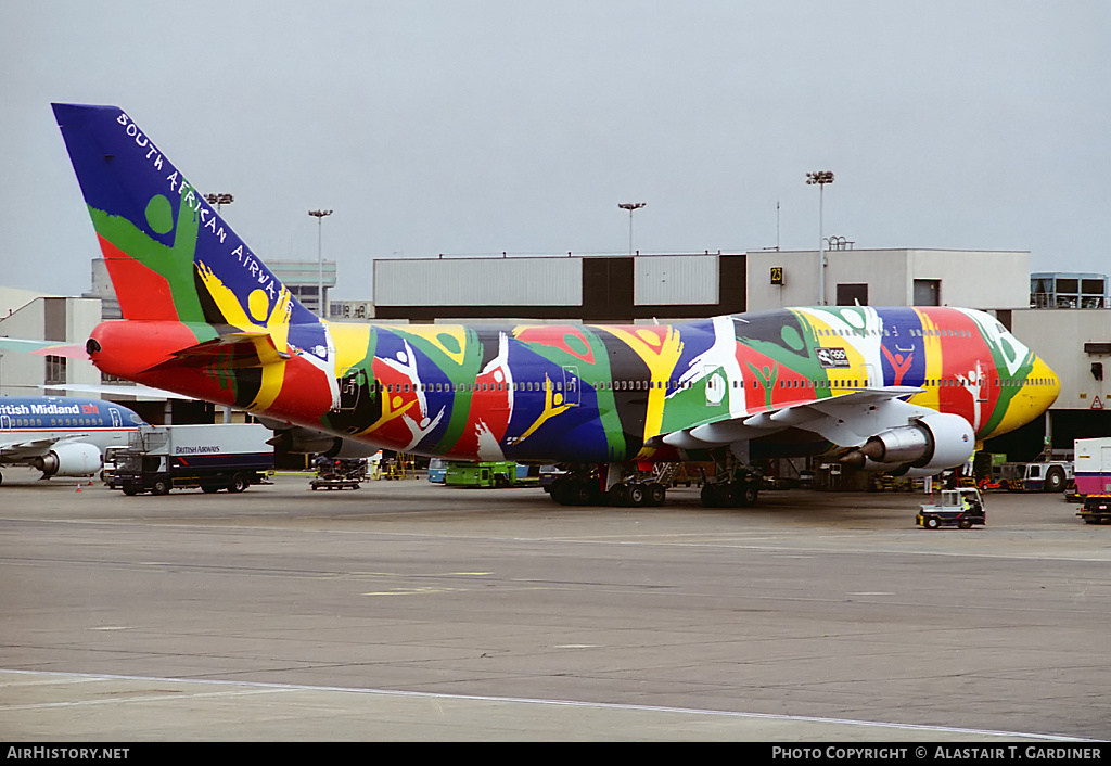 Aircraft Photo of ZS-SAJ | Boeing 747-312 | South African Airways | AirHistory.net #64430