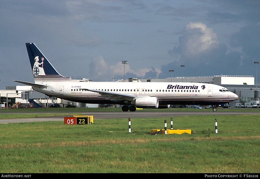 Aircraft Photo of G-BYNB | Boeing 737-804 | Britannia Airways | AirHistory.net #64441