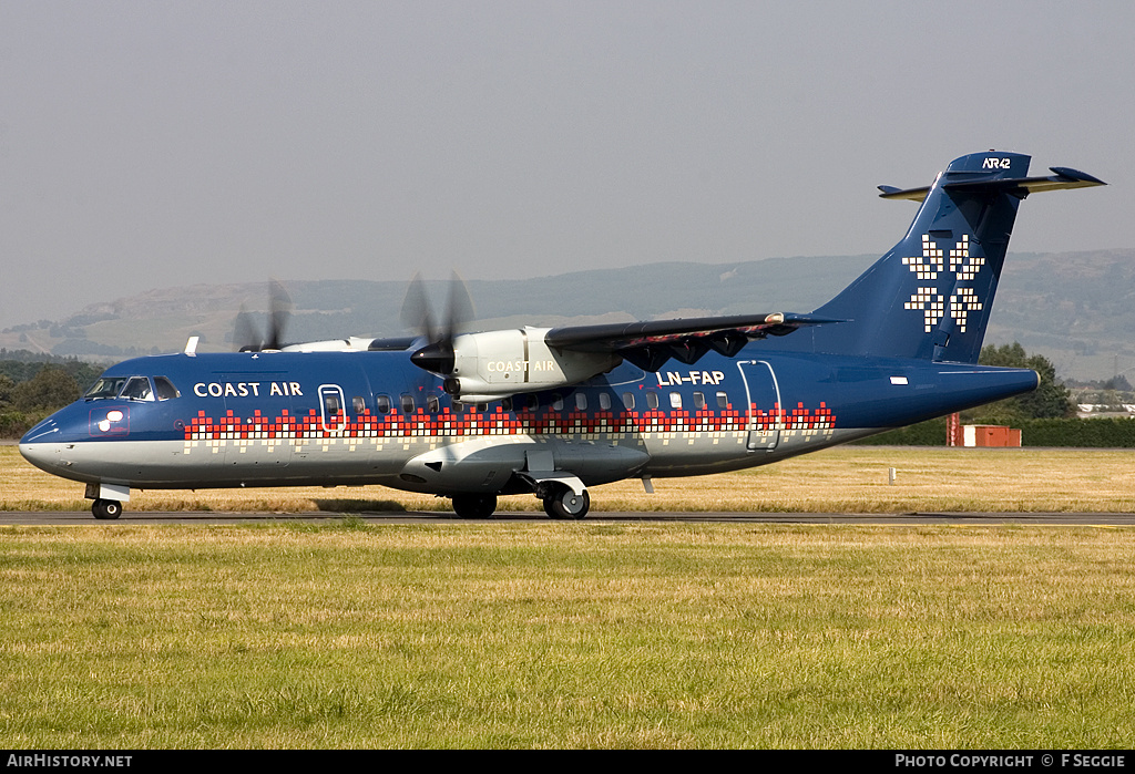 Aircraft Photo of LN-FAP | ATR ATR-42-320 | Coast Air | AirHistory.net #64449