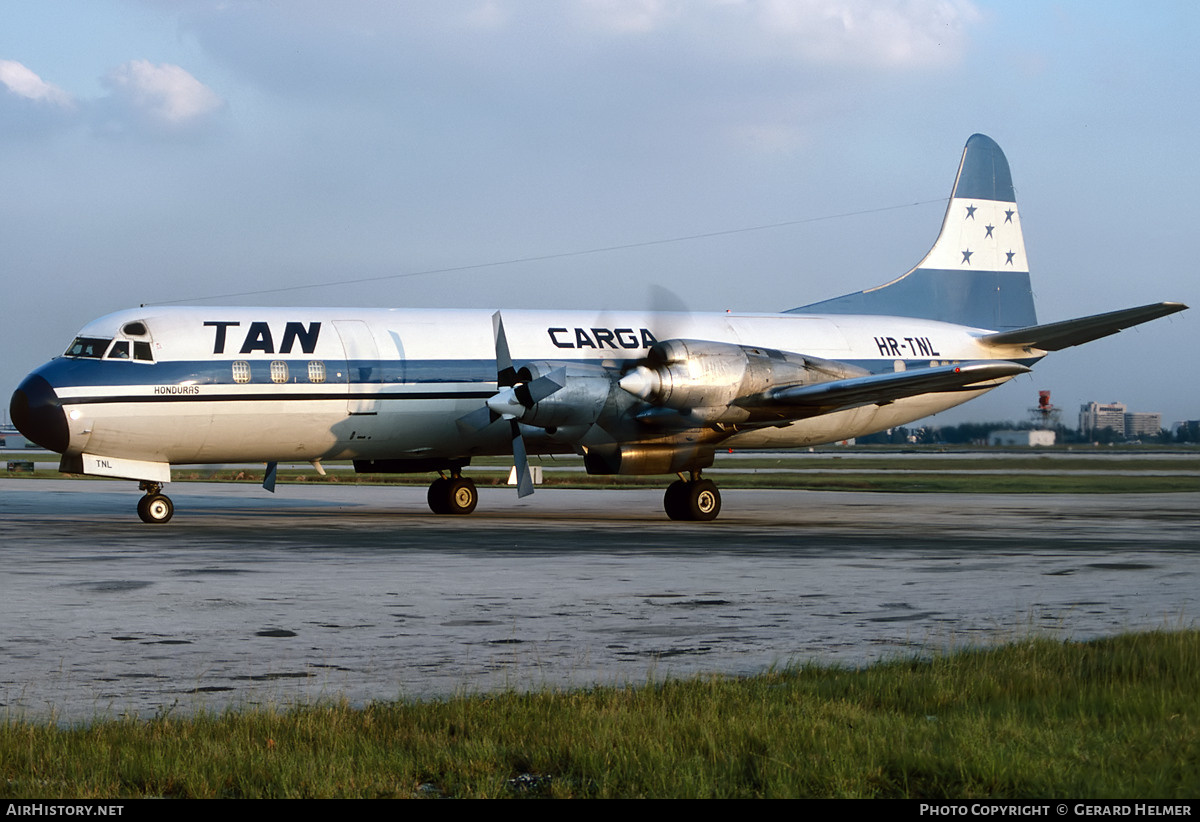 Aircraft Photo of HR-TNL | Lockheed L-188C(F) Electra | TAN Carga - Transportes Aereos Nacionales | AirHistory.net #64469