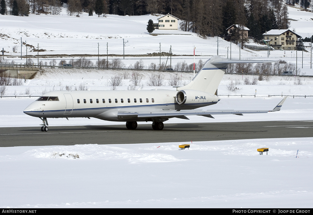 Aircraft Photo of M-JNJL | Bombardier Global Express (BD-700-1A10) | AirHistory.net #64507