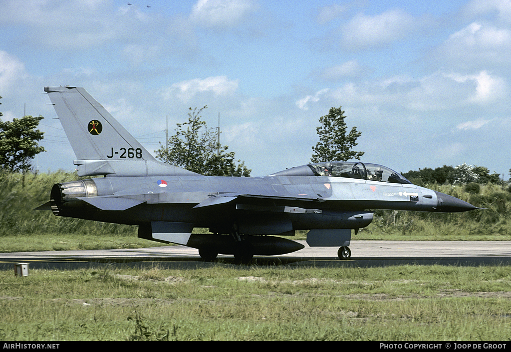 Aircraft Photo of J-268 | General Dynamics F-16B Fighting Falcon | Netherlands - Air Force | AirHistory.net #64522
