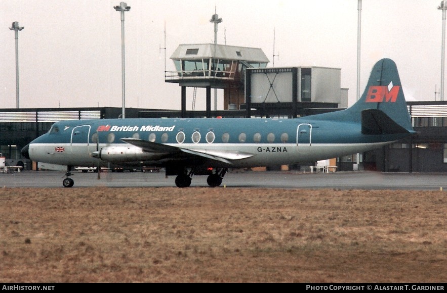 Aircraft Photo of G-AZNA | Vickers 813 Viscount | British Midland Airways - BMA | AirHistory.net #64529