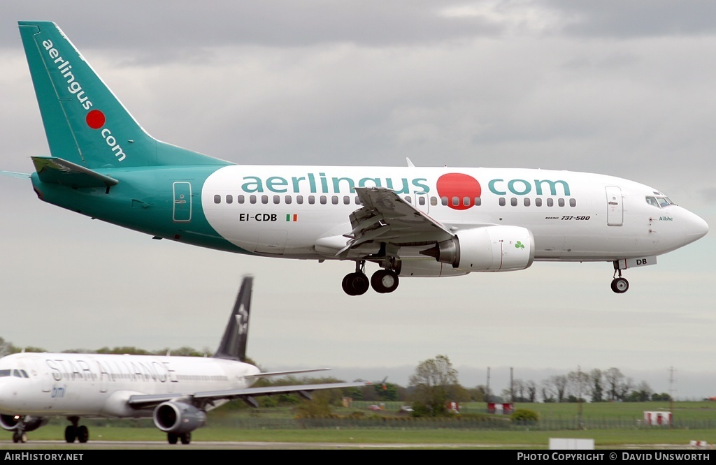 Aircraft Photo of EI-CDB | Boeing 737-548 | Aer Lingus | AirHistory.net #64536