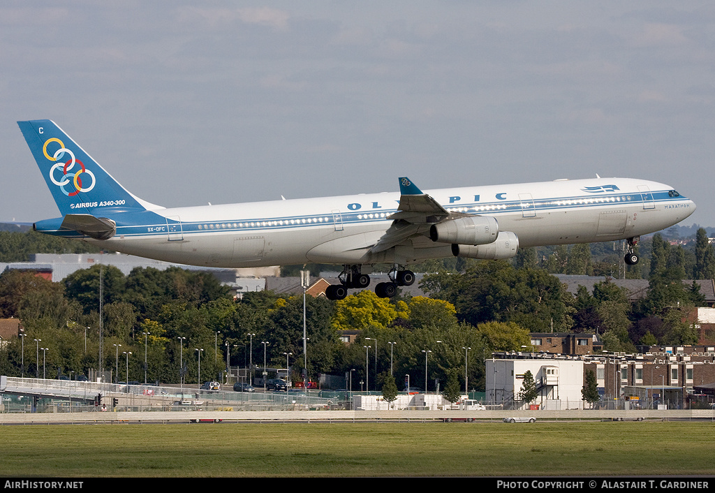 Aircraft Photo of SX-DFC | Airbus A340-313 | Olympic | AirHistory.net #64558