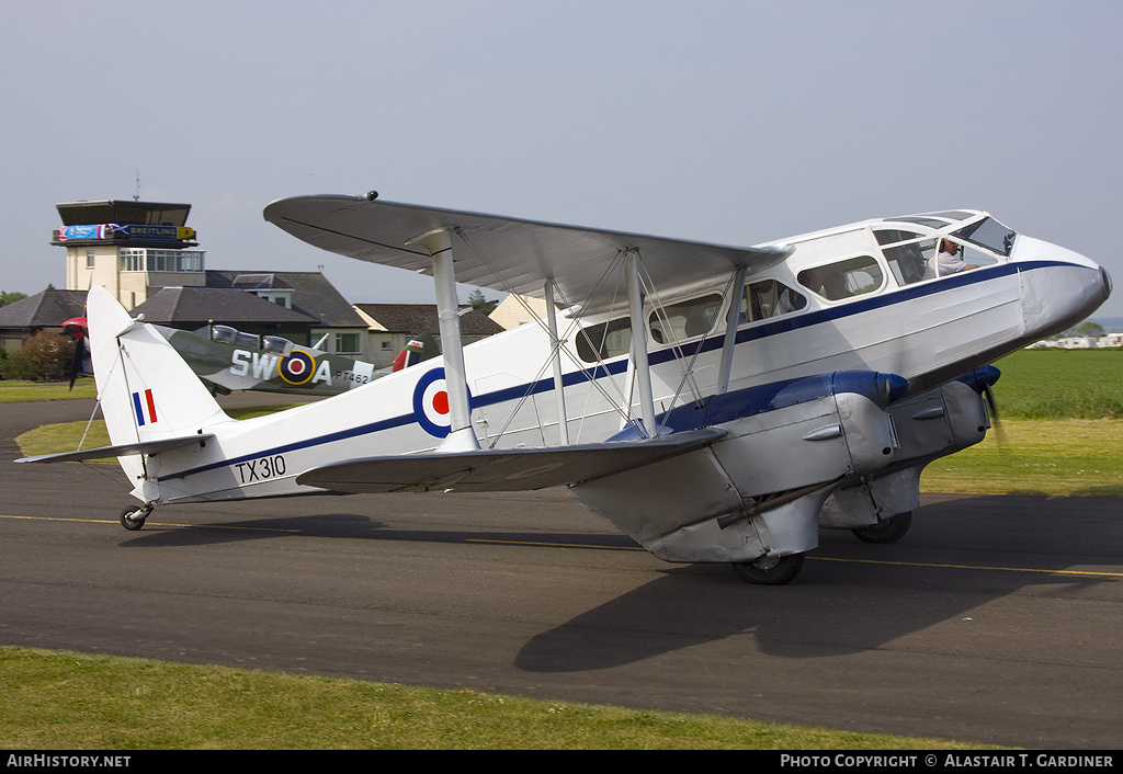 Aircraft Photo of G-AIDL / TX310 | De Havilland D.H. 89A Dragon Rapide | UK - Air Force | AirHistory.net #64559