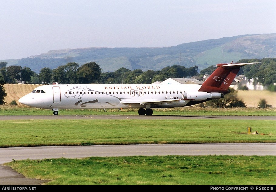 Aircraft Photo of G-OBWA | BAC 111-518FG One-Eleven | British World Airlines | AirHistory.net #64561