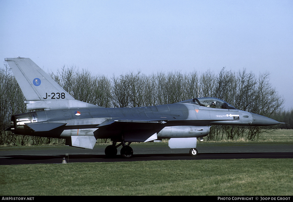 Aircraft Photo of J-238 | General Dynamics F-16A Fighting Falcon | Netherlands - Air Force | AirHistory.net #64578