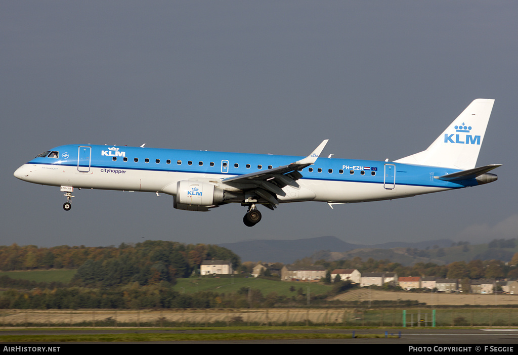 Aircraft Photo of PH-EZH | Embraer 190STD (ERJ-190-100STD) | KLM Cityhopper | AirHistory.net #64585