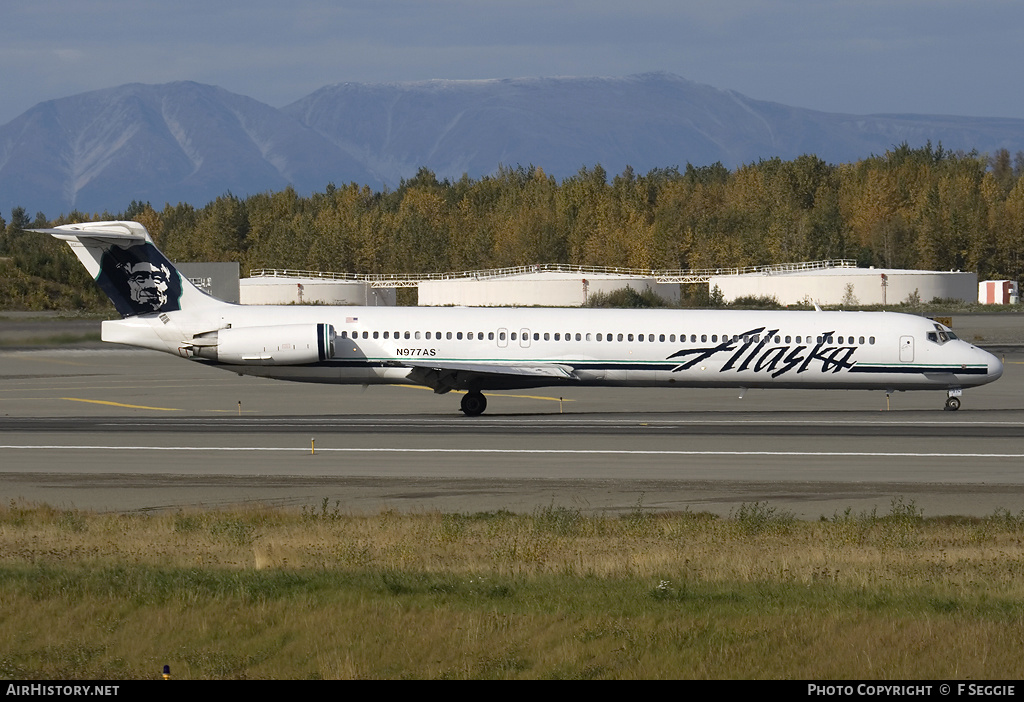 Aircraft Photo of N977AS | McDonnell Douglas MD-83 (DC-9-83) | Alaska Airlines | AirHistory.net #64614