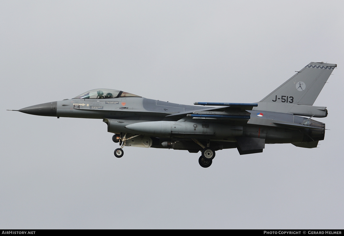 Aircraft Photo of J-513 | General Dynamics F-16AM Fighting Falcon | Netherlands - Air Force | AirHistory.net #64656