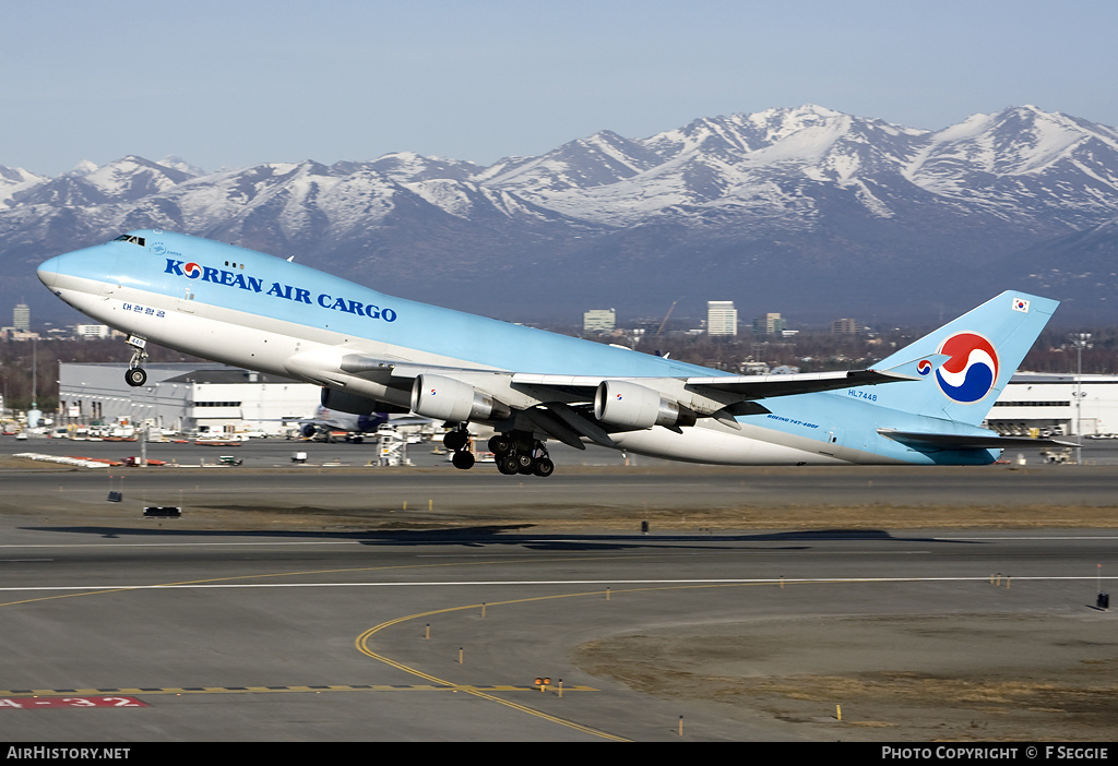 Aircraft Photo of HL7448 | Boeing 747-4B5F/SCD | Korean Air Cargo | AirHistory.net #64678