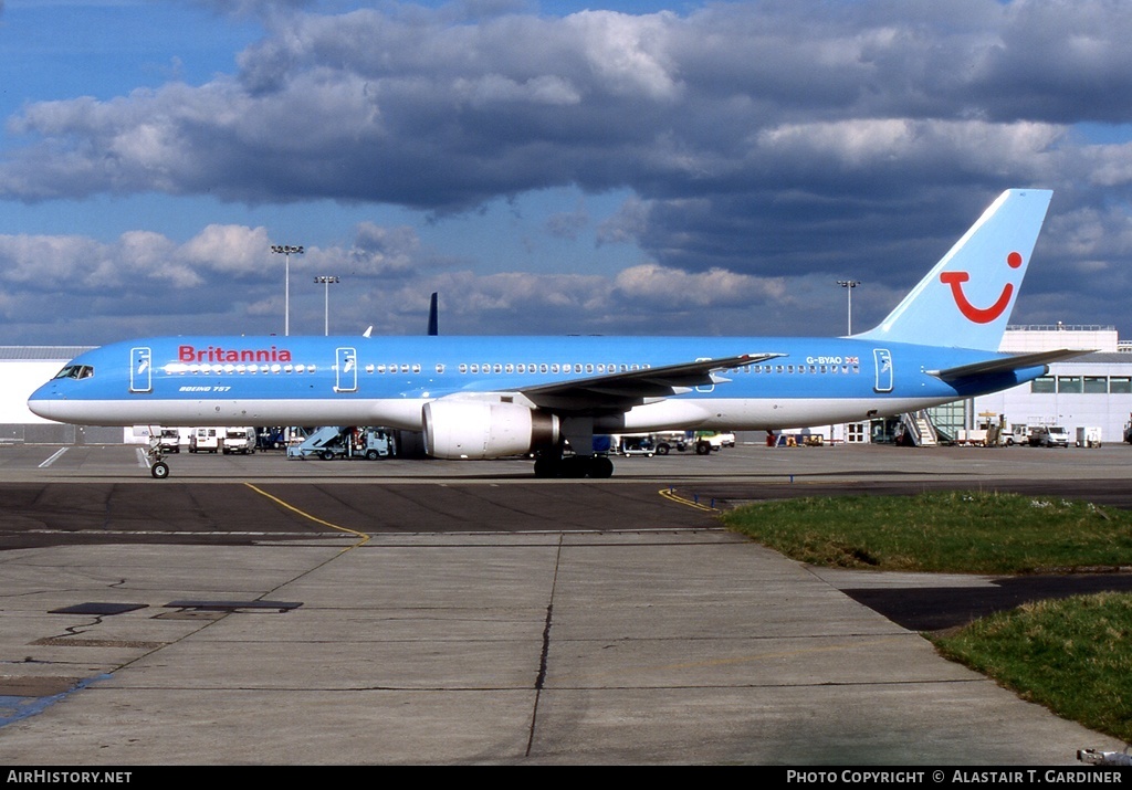 Aircraft Photo of G-BYAO | Boeing 757-204 | Britannia Airways | AirHistory.net #64688