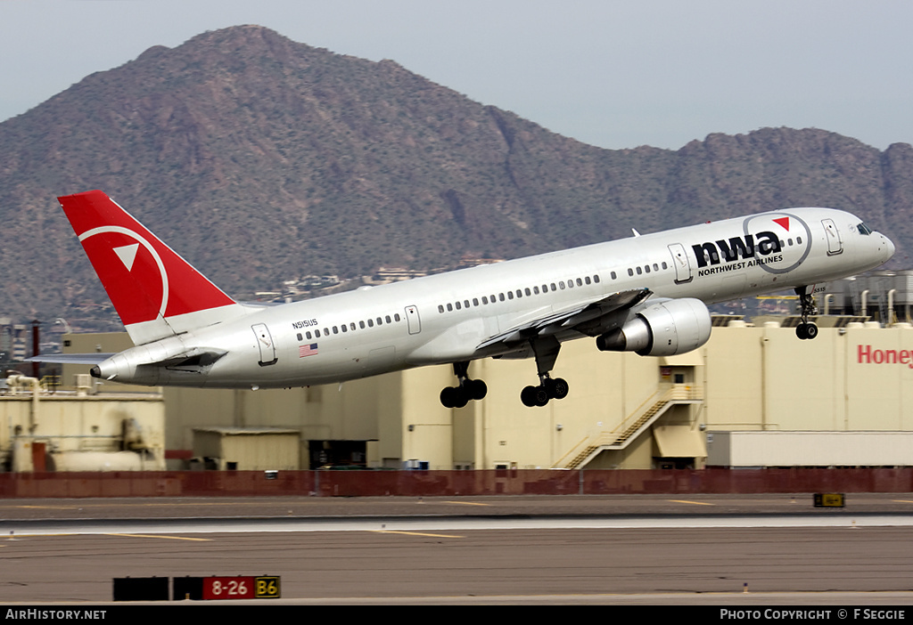 Aircraft Photo of N515US | Boeing 757-251 | Northwest Airlines | AirHistory.net #64696