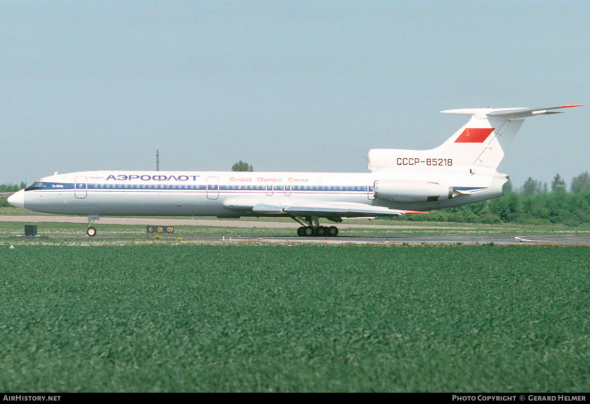 Aircraft Photo of CCCP-85218 | Tupolev Tu-154B | Aeroflot | AirHistory.net #64707