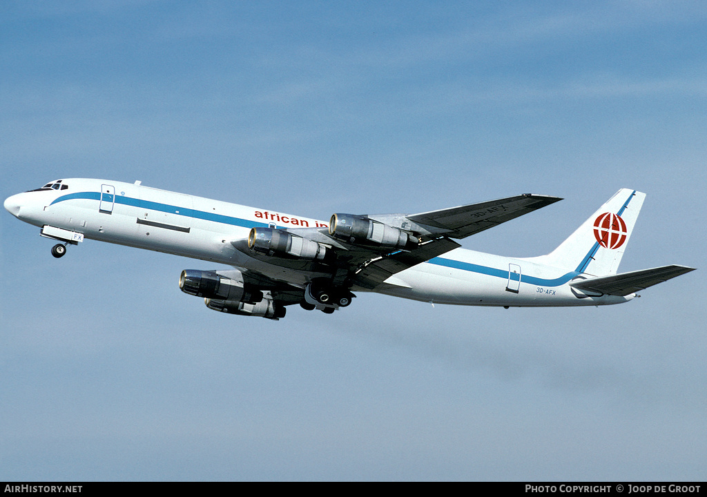 Aircraft Photo of 3D-AFX | Douglas DC-8-54AF Jet Trader | African International Airways | AirHistory.net #64715