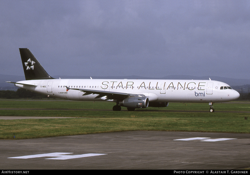 Aircraft Photo of G-MIDL | Airbus A321-231 | BMI - British Midland International | AirHistory.net #64719