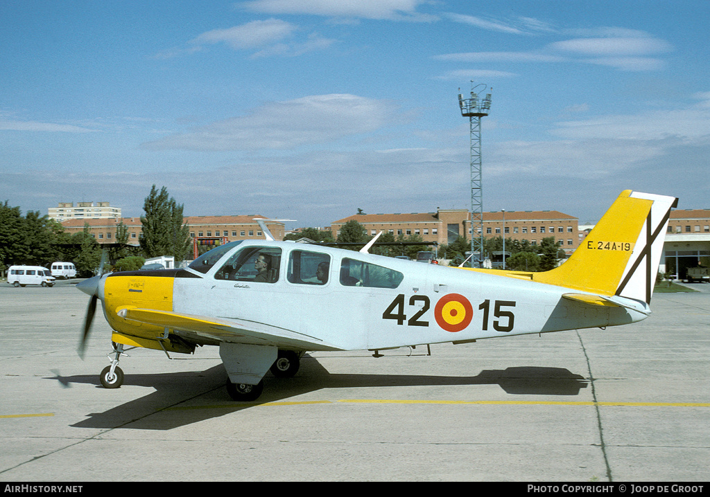 Aircraft Photo of E24A-19 | Beech F33C Bonanza | Spain - Air Force | AirHistory.net #64752