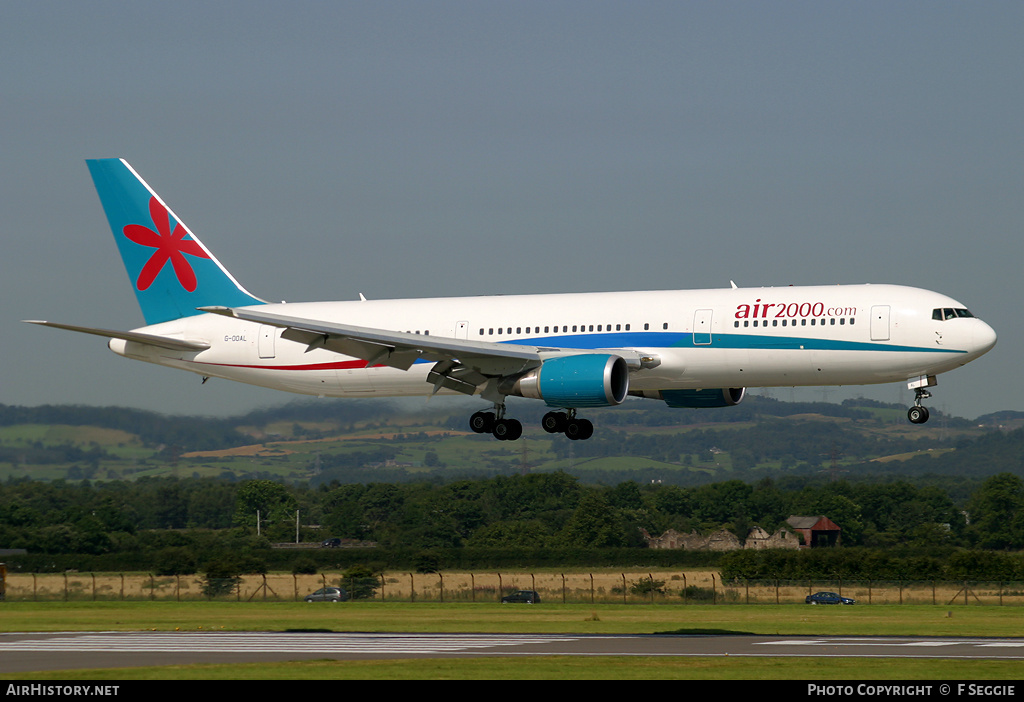 Aircraft Photo of G-OOAL | Boeing 767-38A/ER | Air 2000 | AirHistory.net #64767