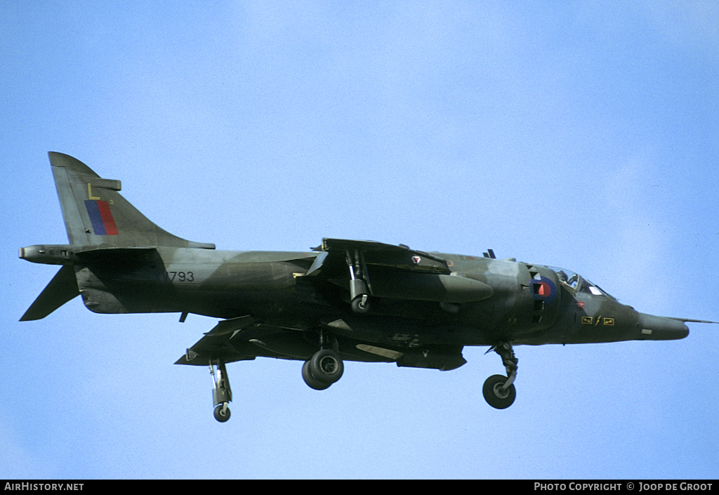 Aircraft Photo of XV793 | Hawker Siddeley Harrier GR3 | UK - Air Force | AirHistory.net #64790