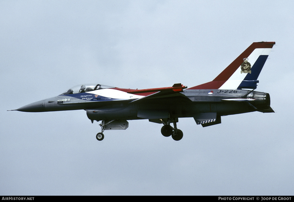 Aircraft Photo of J-226 | General Dynamics F-16A Fighting Falcon | Netherlands - Air Force | AirHistory.net #64795