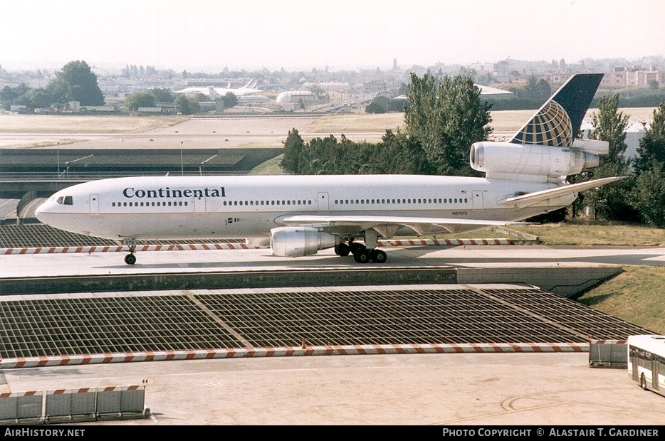 Aircraft Photo of N87070 | McDonnell Douglas DC-10-30/ER | Continental Airlines | AirHistory.net #64796