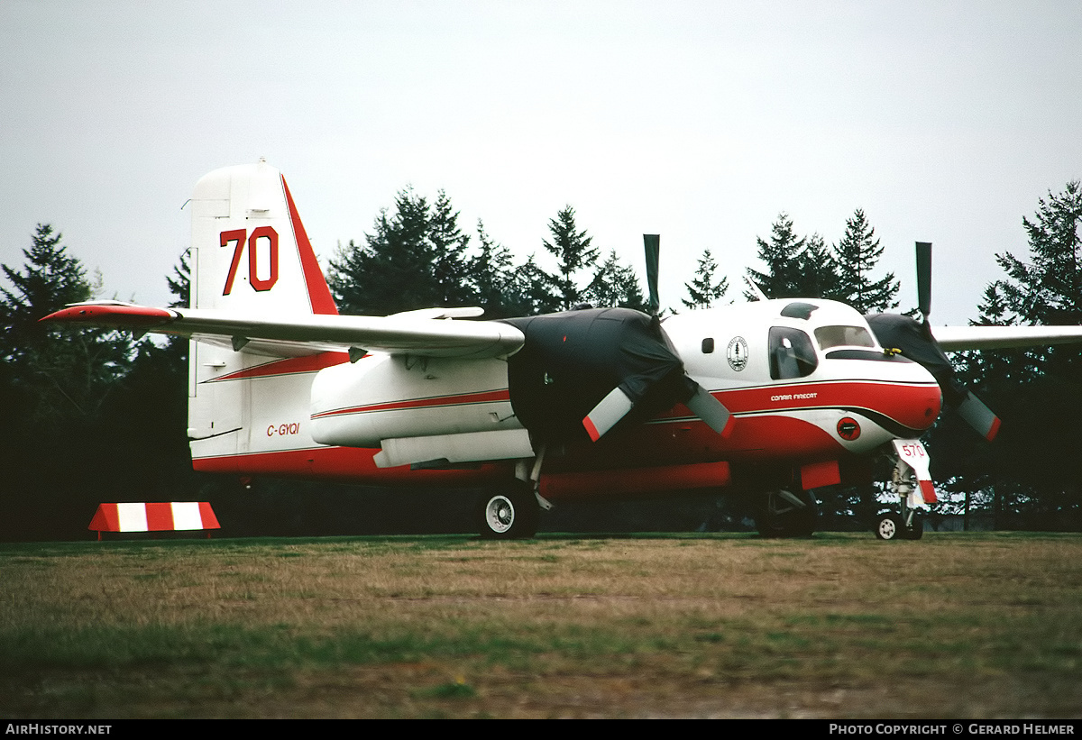 Aircraft Photo of C-GYQI | Conair S-2 Firecat | Conair Aviation | AirHistory.net #64853