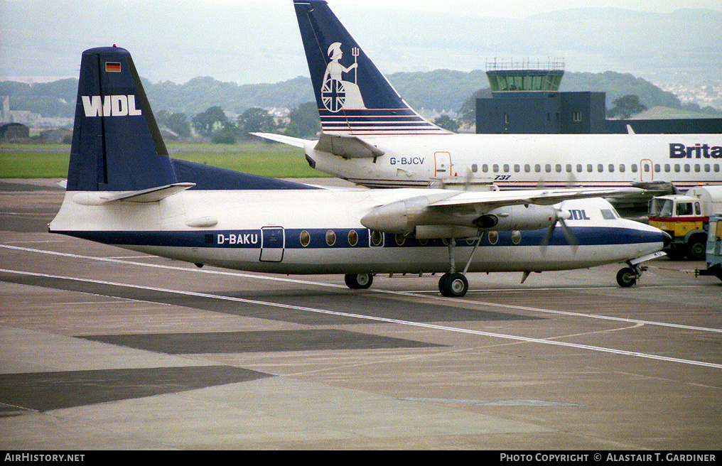 Aircraft Photo of D-BAKU | Fokker F27-200 Friendship | WDL Aviation | AirHistory.net #64854