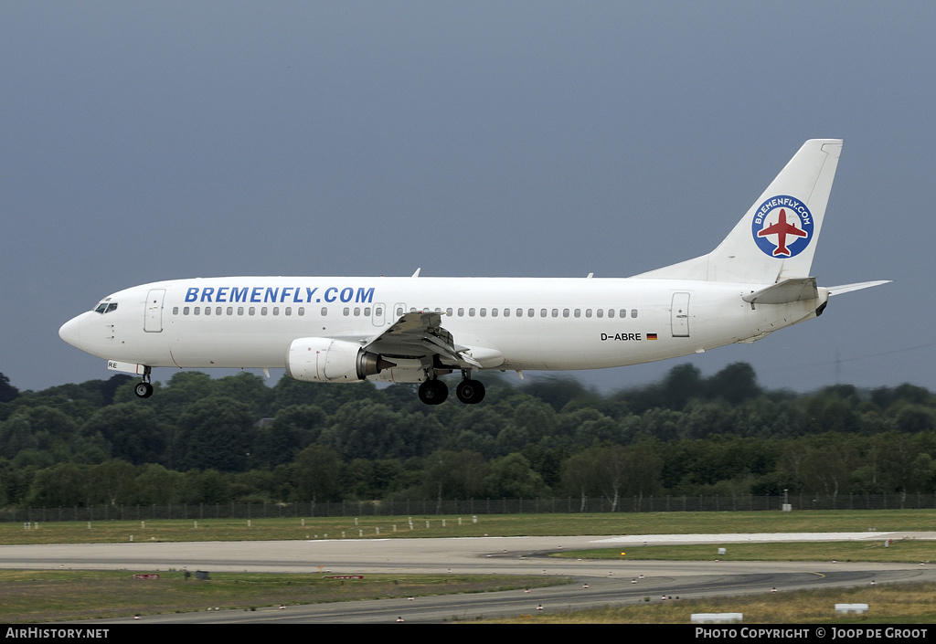 Aircraft Photo of D-ABRE | Boeing 737-46J | Bremenfly | AirHistory.net #64930