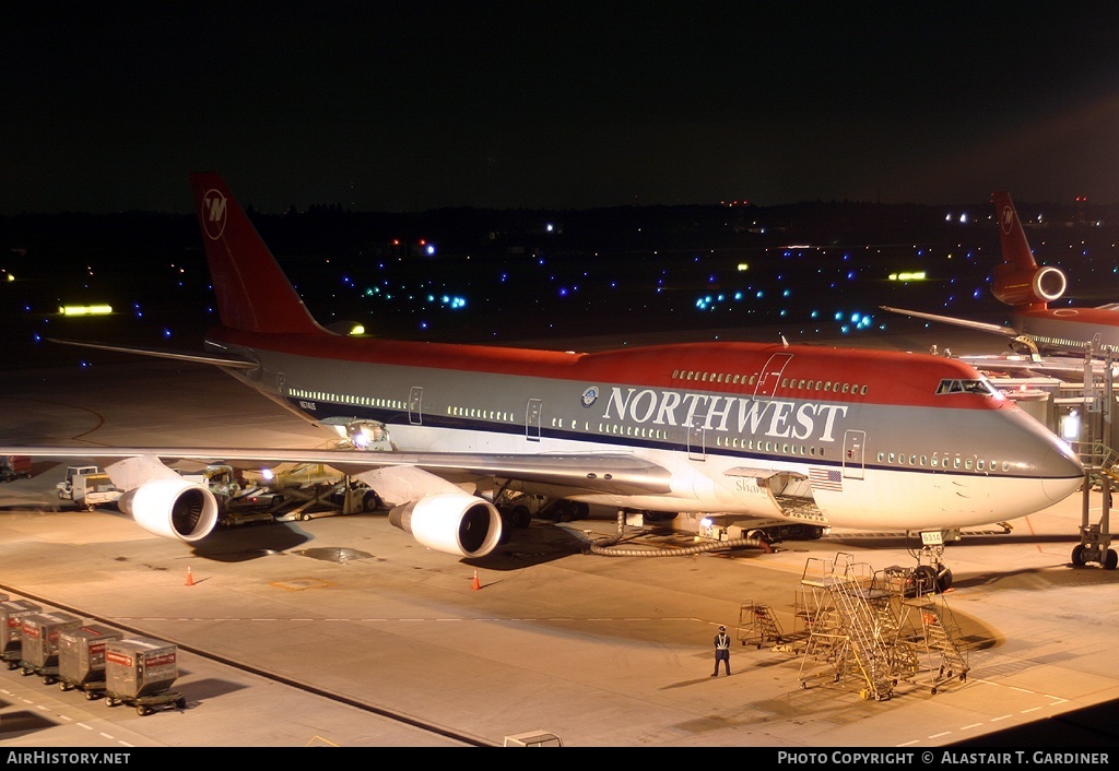 Aircraft Photo of N674US | Boeing 747-451 | Northwest Airlines | AirHistory.net #64940