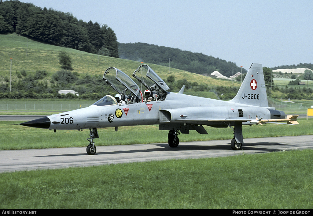 Aircraft Photo of J-3206 | Northrop F-5F Tiger II | Switzerland - Air Force | AirHistory.net #64977